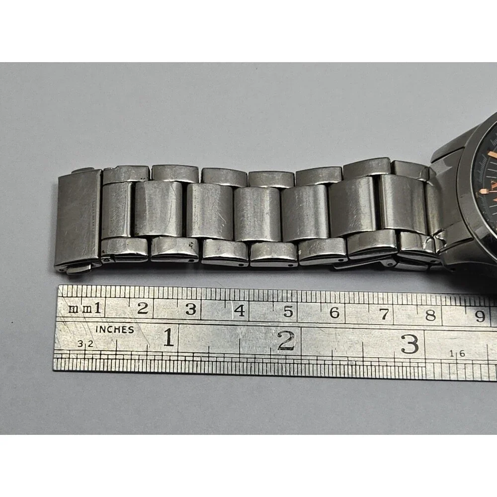 Armani Exchange AX2102 Mens 47mm Gray Dial Rose Gold Stainless Watch New Battery